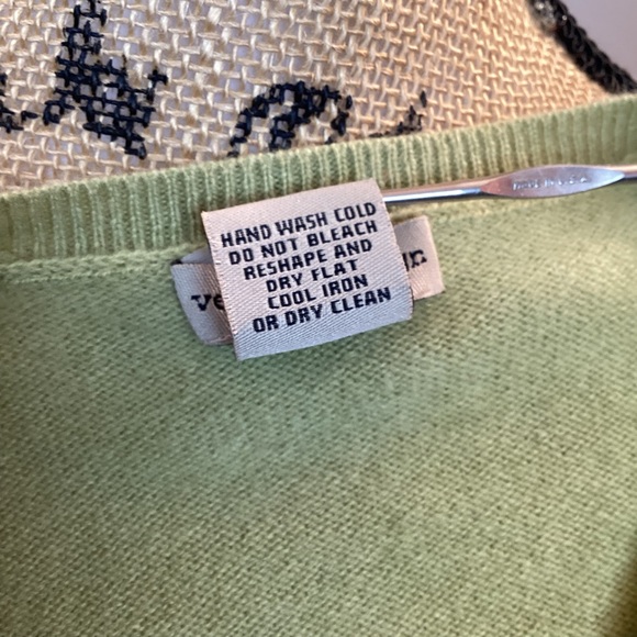 Vertical Design Cashmere Sweater Womens Large - Picture 5 of 7